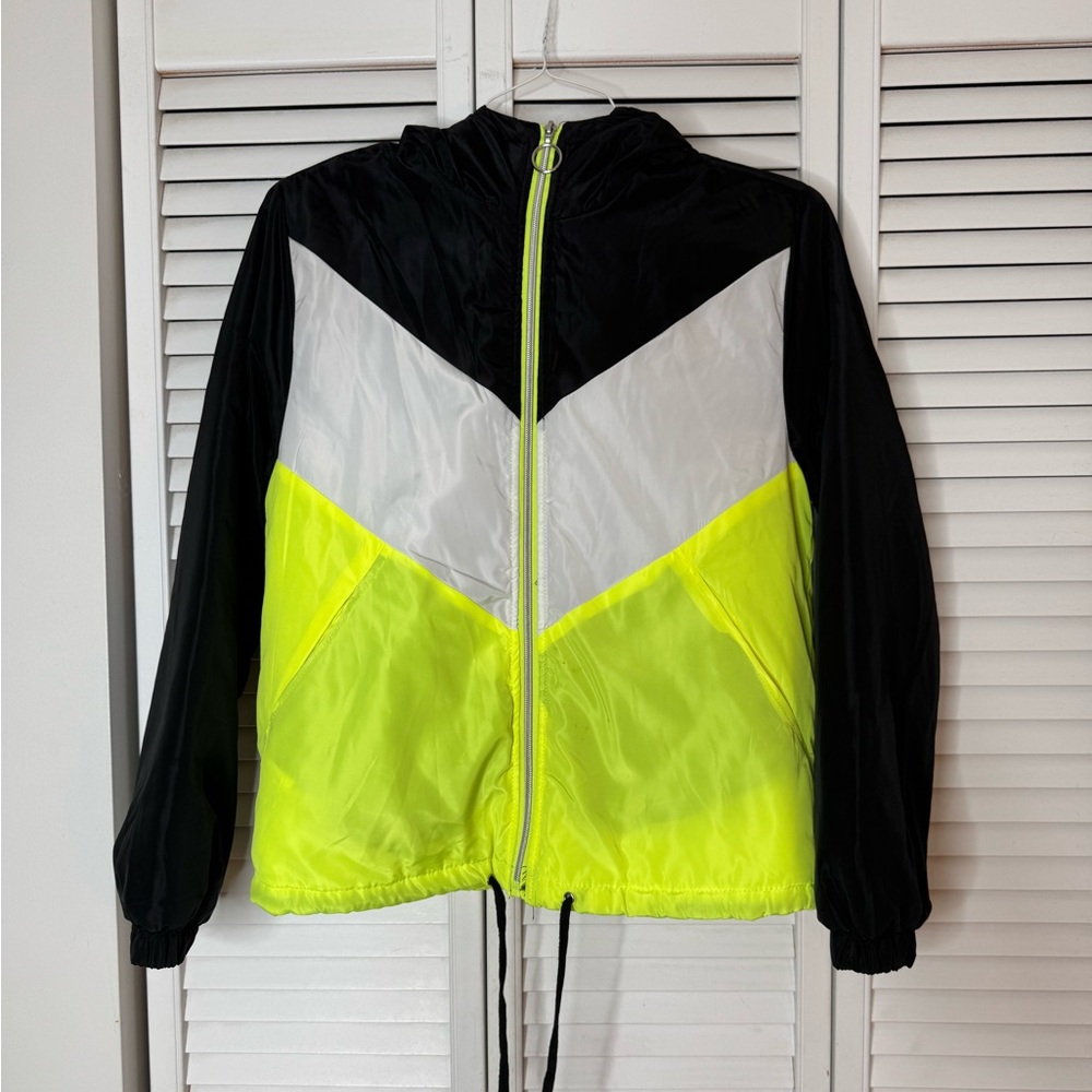 New Look Neon Green Jacket Women’s Size Mediumm